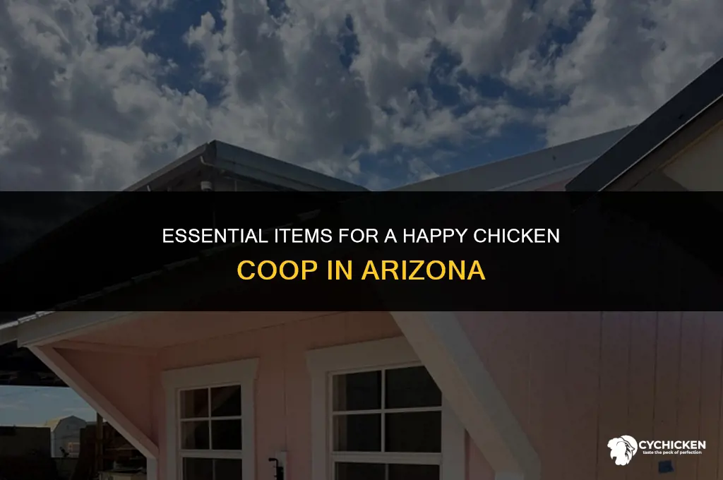 what to put in a chicken coop in az