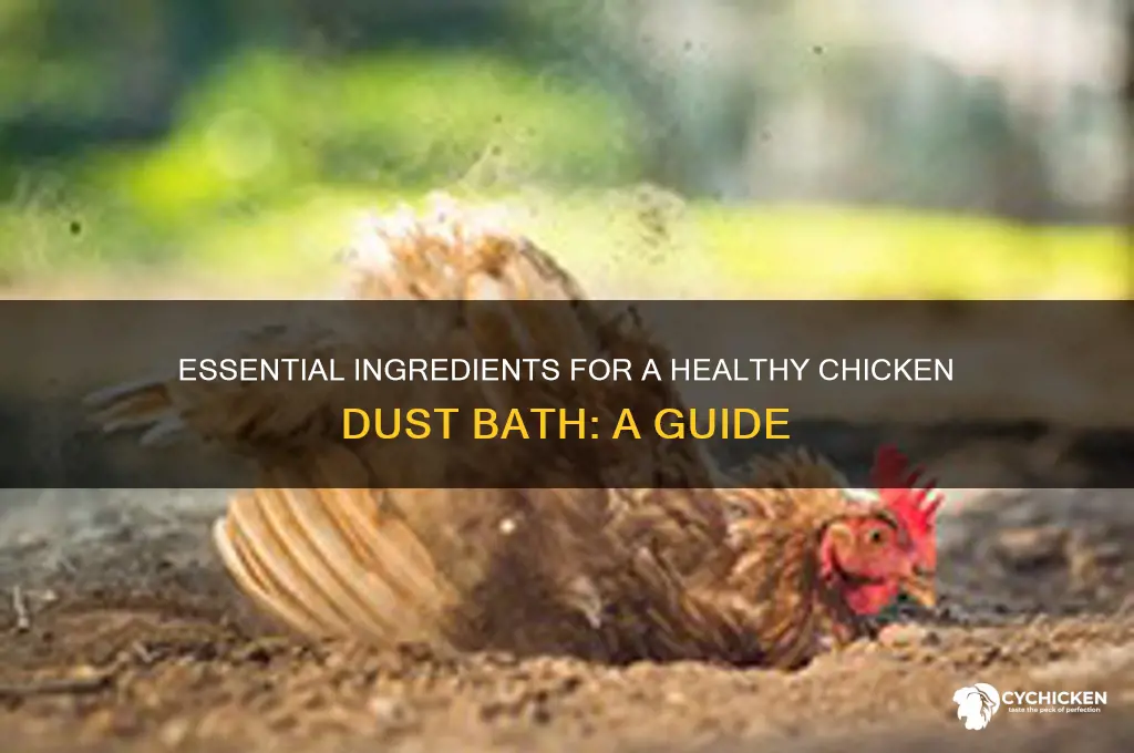 what to put in a chicken dust bath