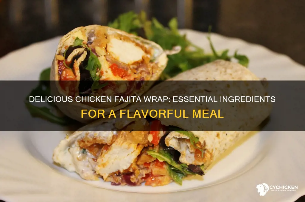 what to put in a chicken fajita wrap