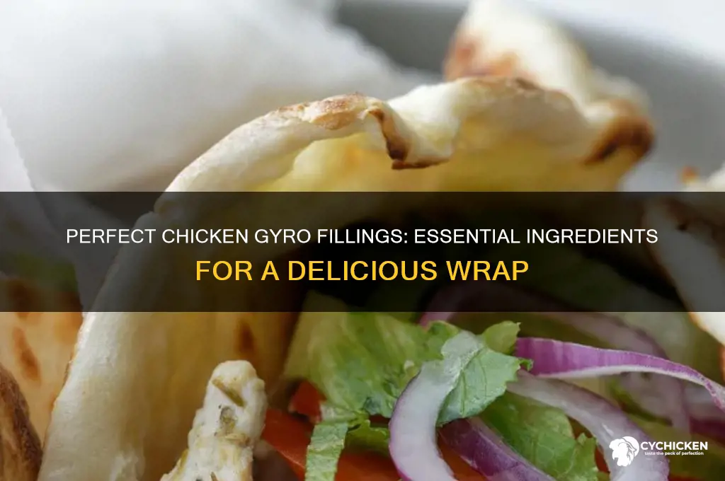 what to put in a chicken gyro