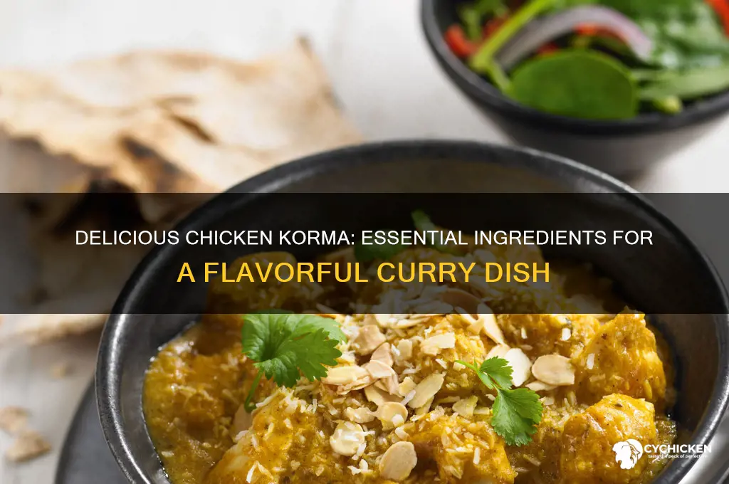 what to put in a chicken korma