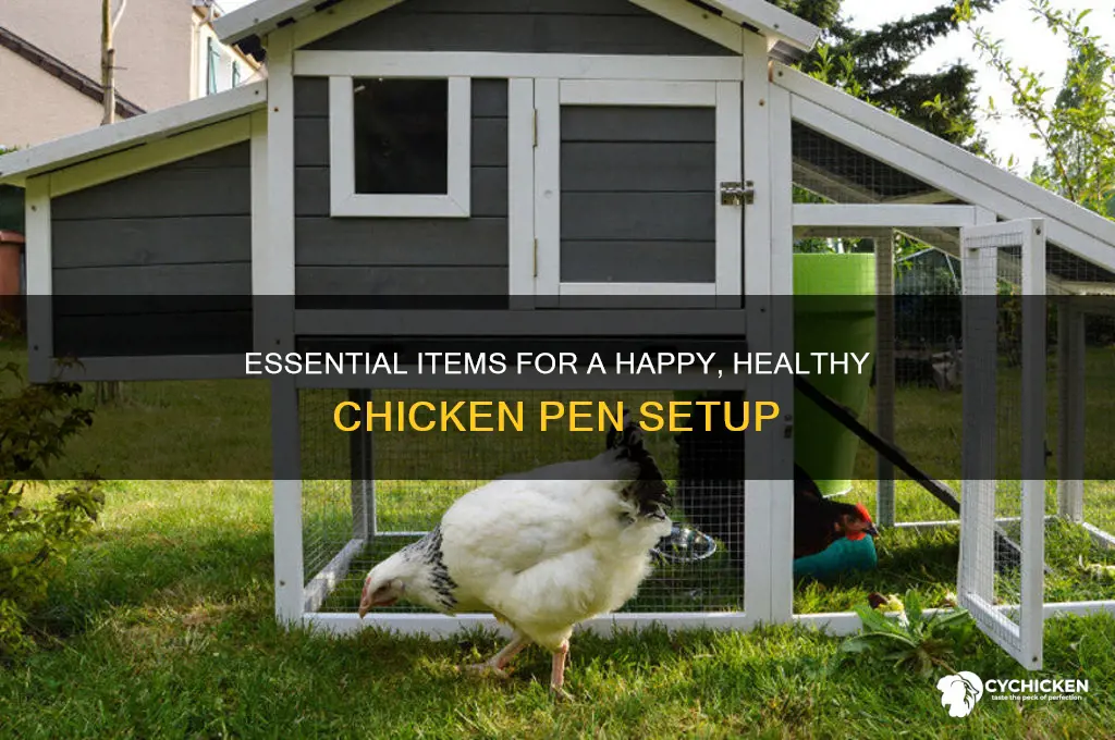 what to put in a chicken pen