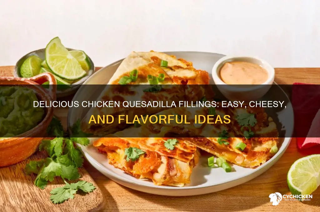 what to put in a chicken quesadilla