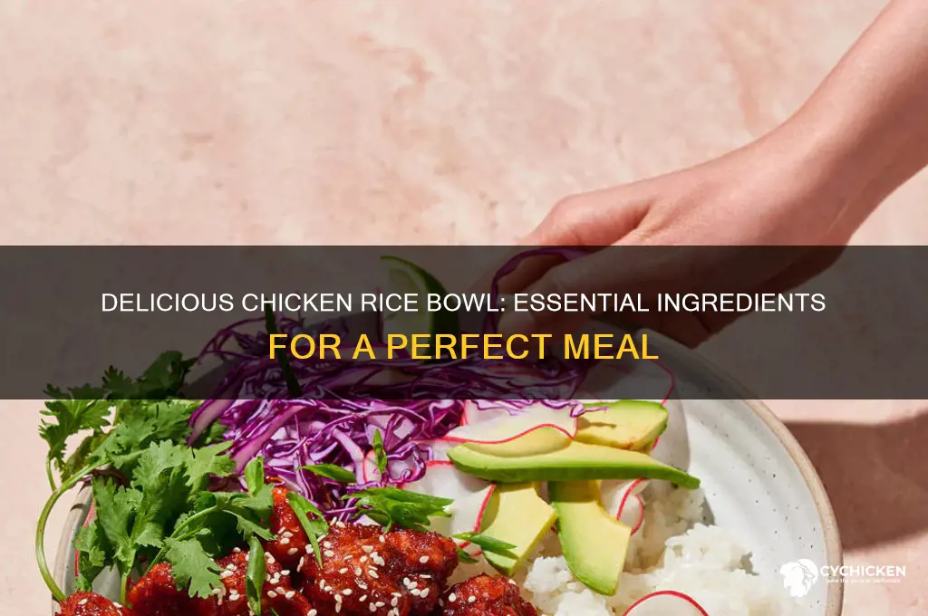 what to put in a chicken rice bowl