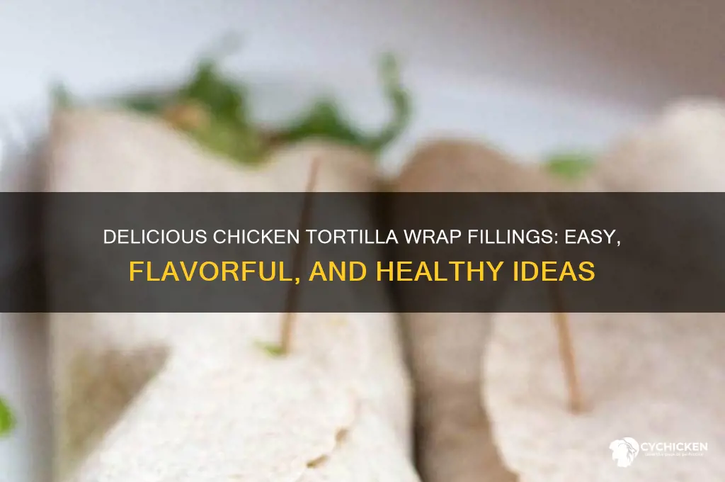 what to put in a chicken tortilla wrap