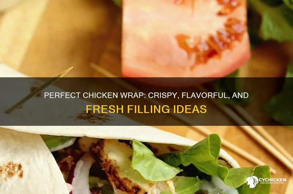 what to put in a crispy chicken wrap