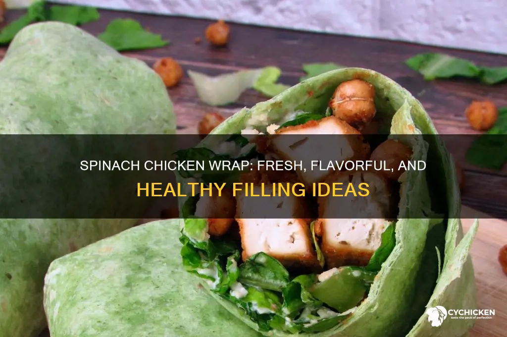 what to put in a spinach chicken wrap