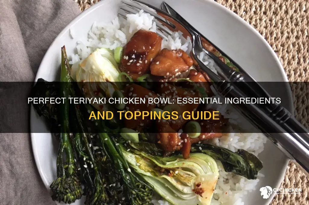 what to put in a teriyaki chicken bowl