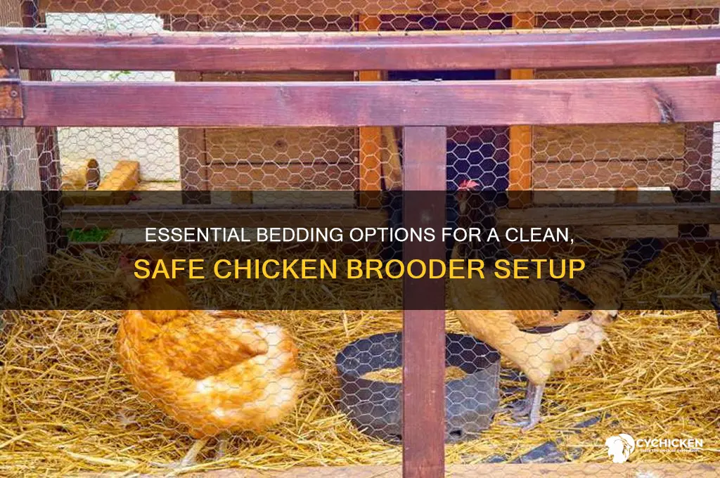 what to put in bottom of chicken brooder