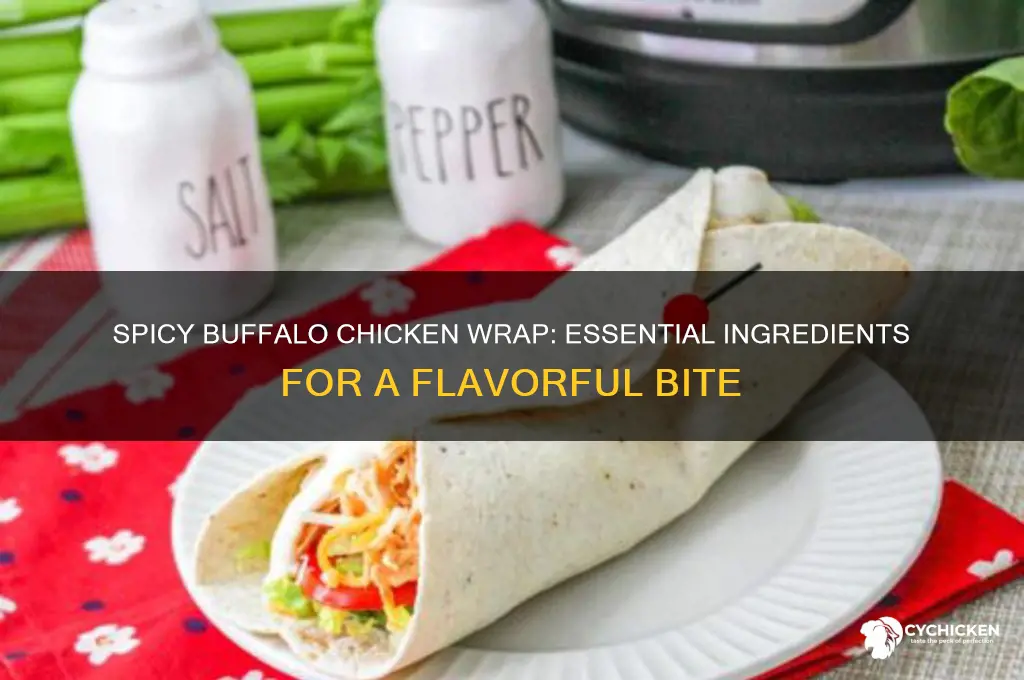 what to put in buffalo chicken wrap