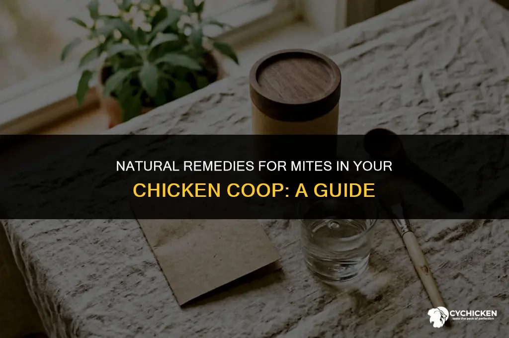 what to put in chicken coop for mites