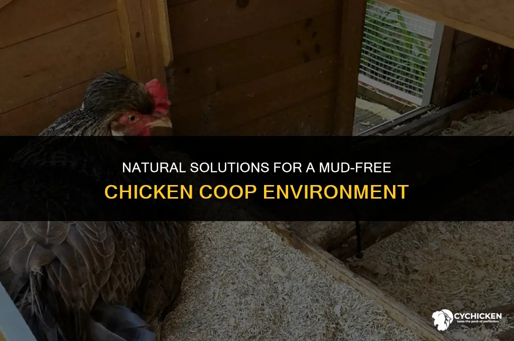 what to put in chicken coop for mud