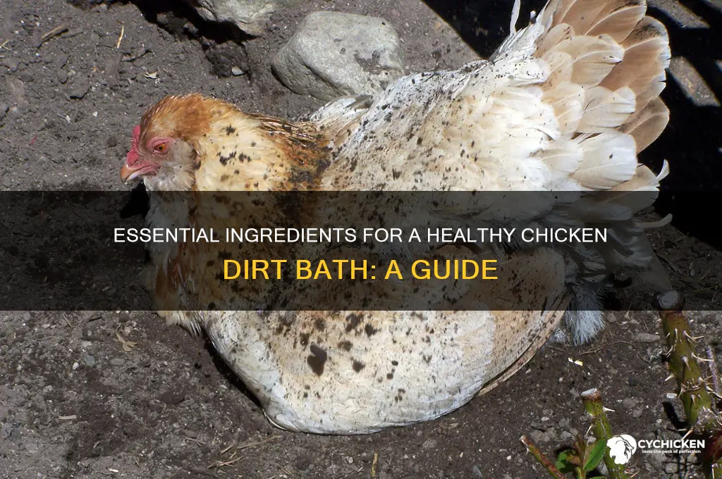 what to put in chicken dirt bath