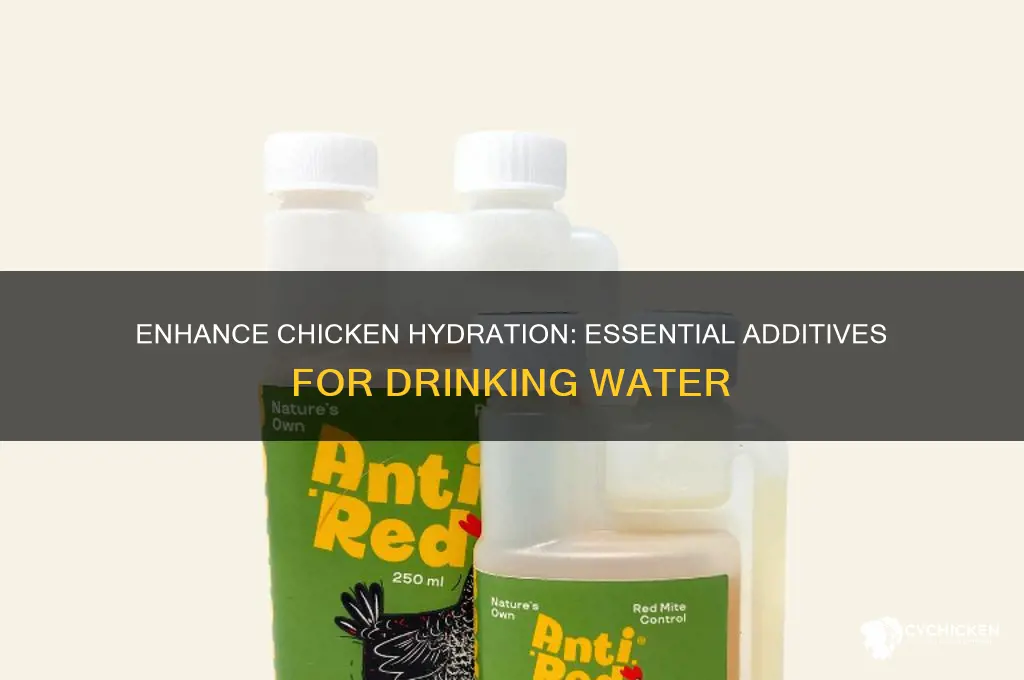 what to put in chicken drinking water