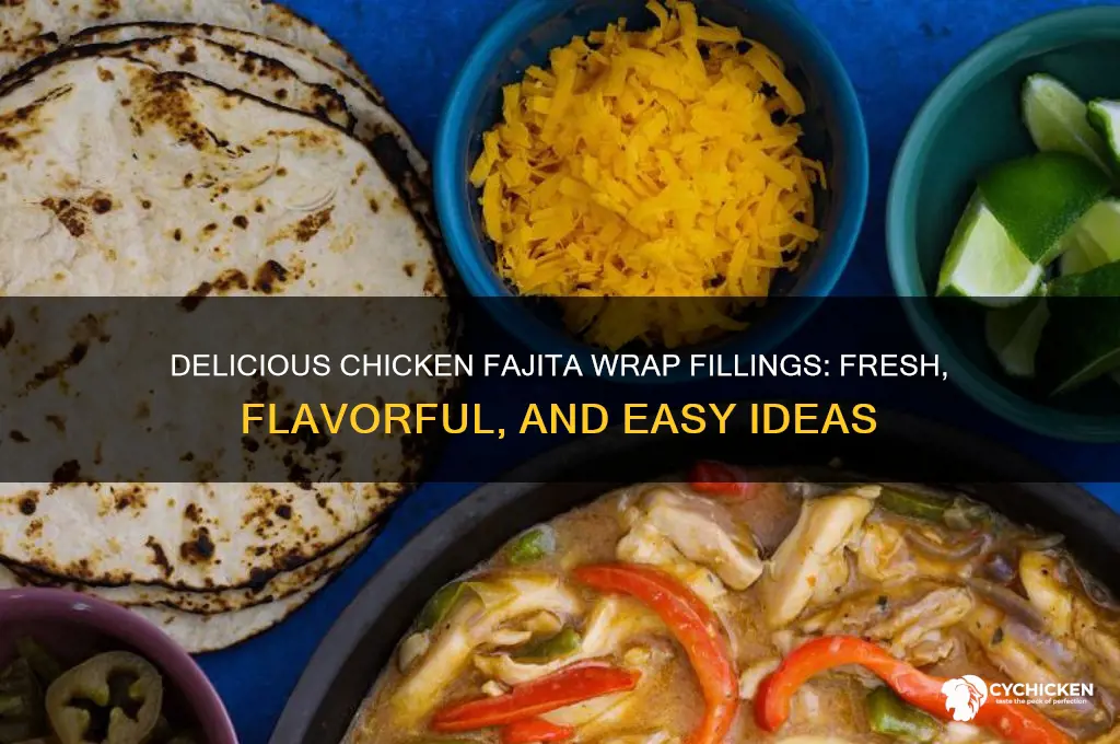what to put in chicken fajita wraps