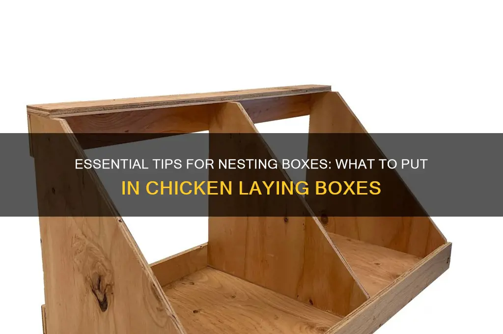what to put in chicken laying boxes