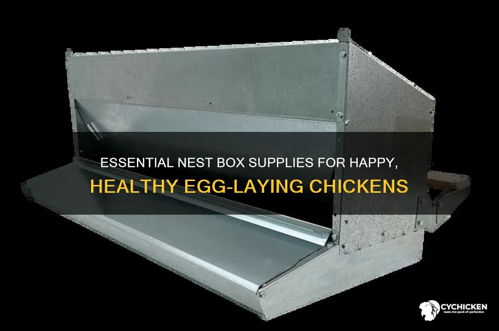what to put in chicken nest boxes