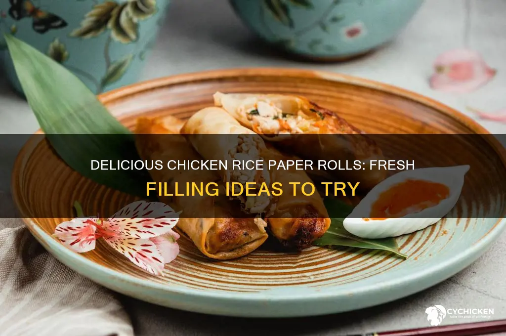 what to put in chicken rice paper rolls