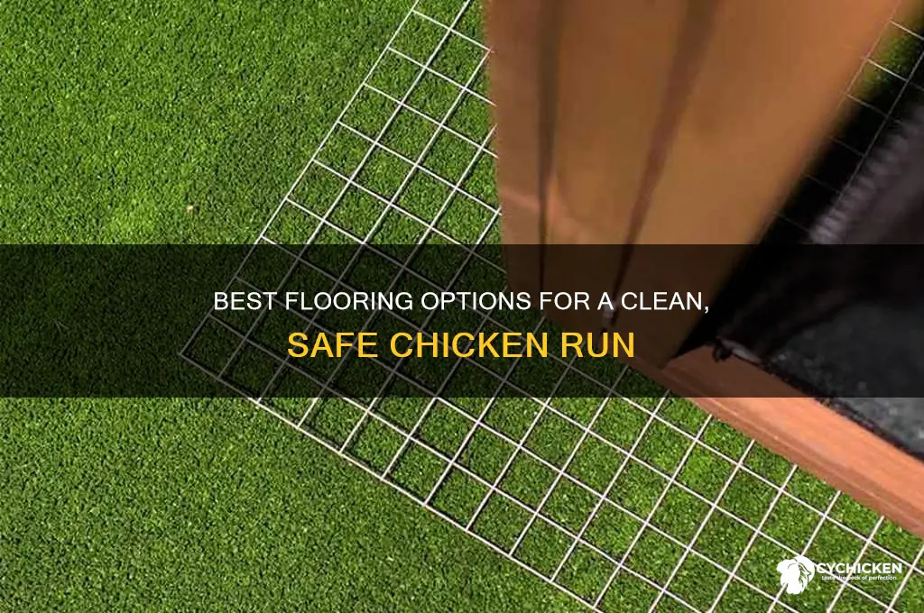 what to put in chicken run floor