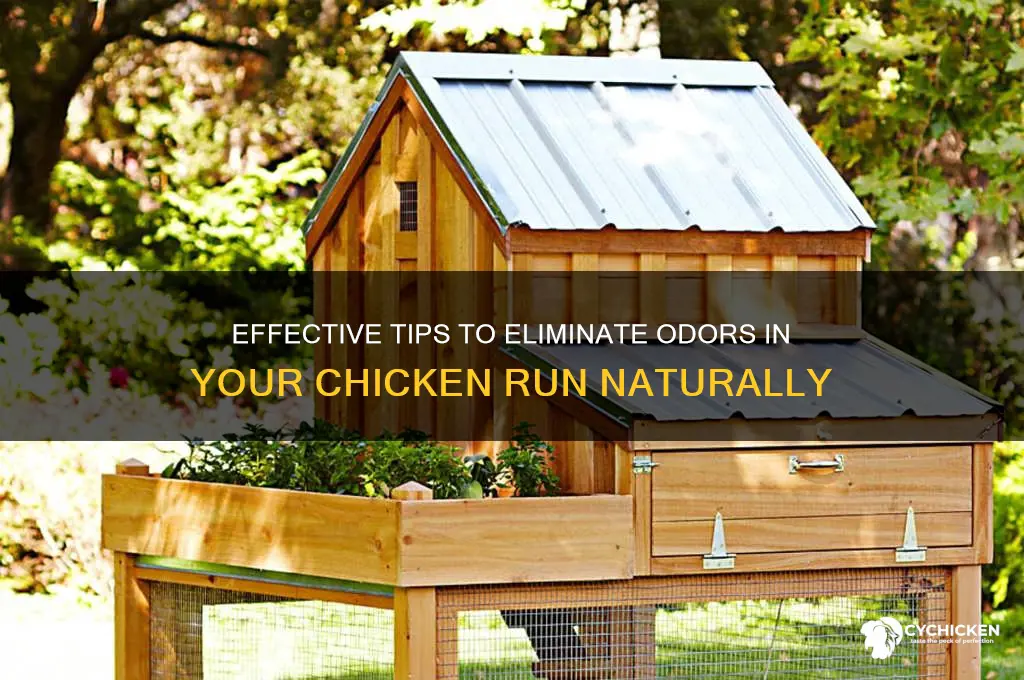 what to put in chicken run for smell