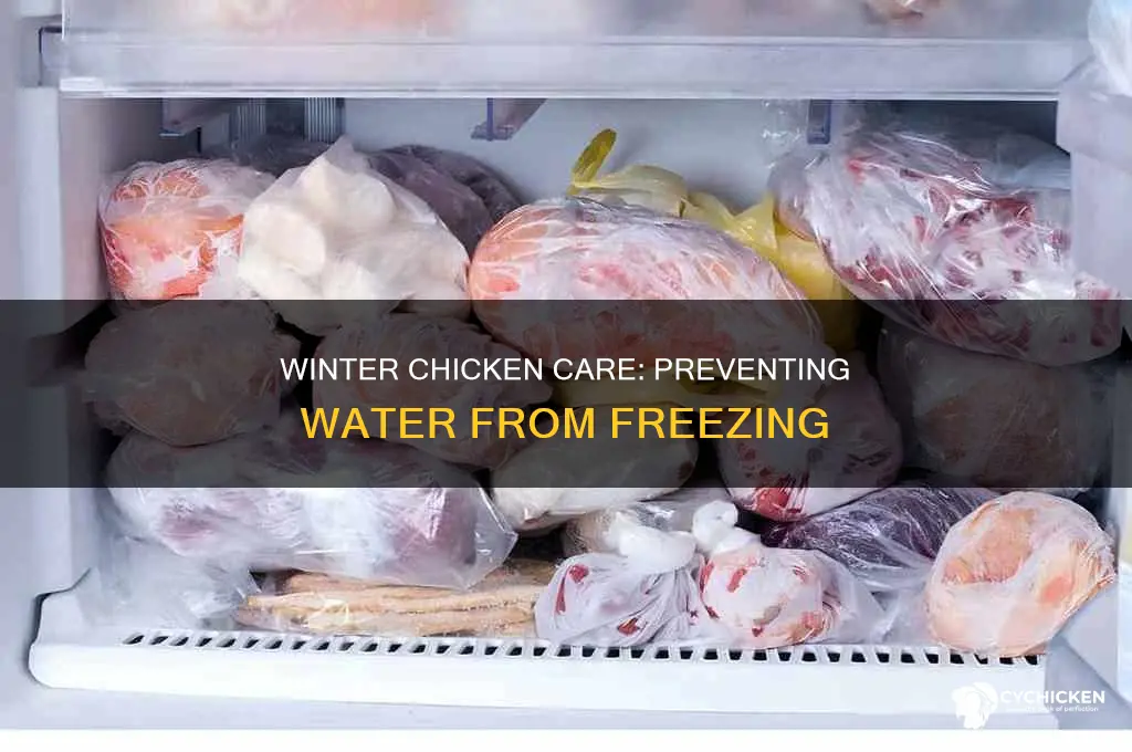 what to put in chicken water to keep from freezing