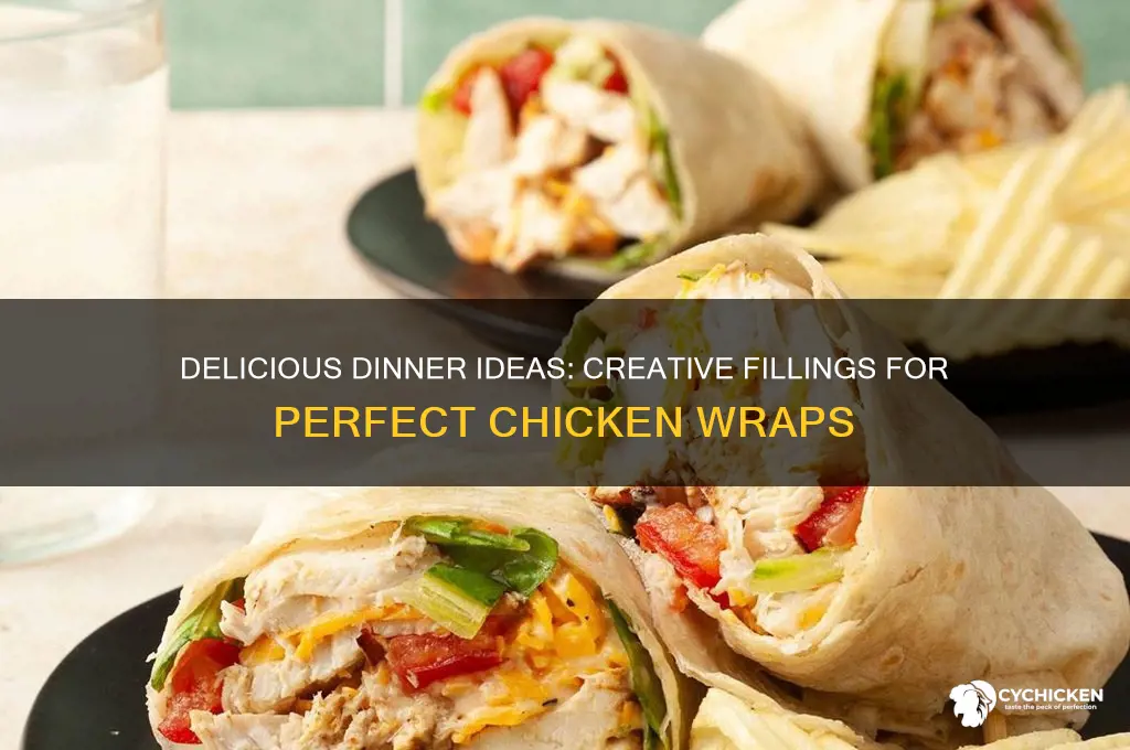 what to put in chicken wraps for dinner