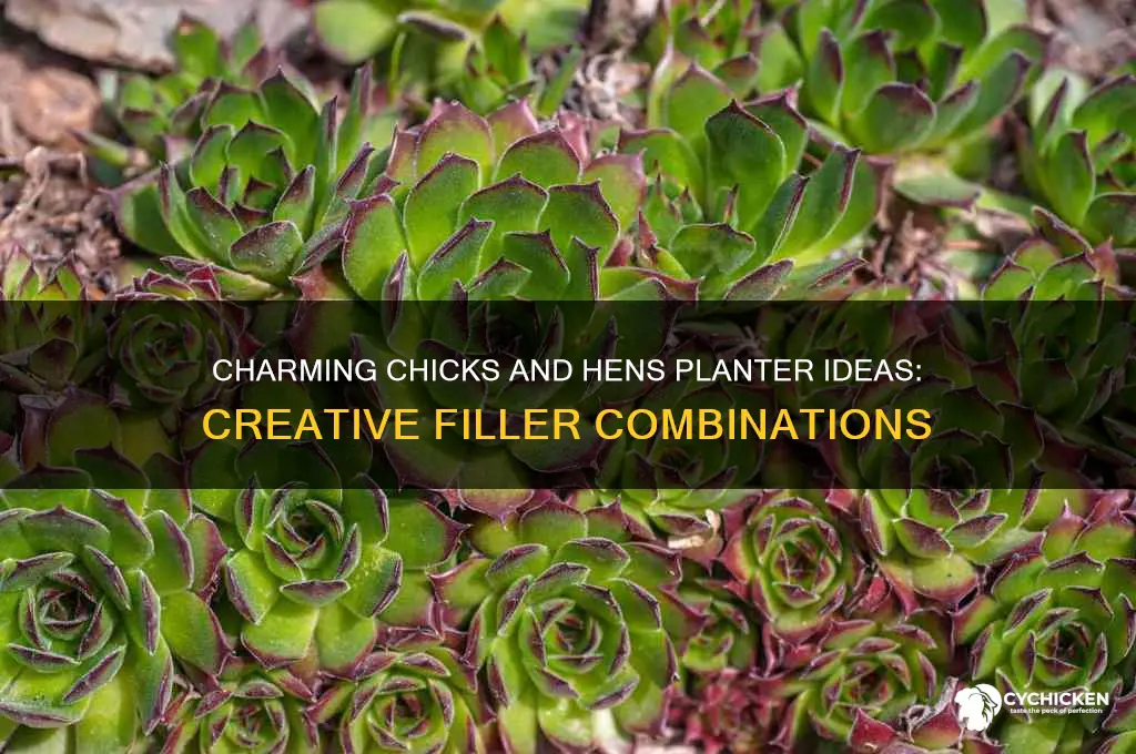 what to put in chicks and hens planter