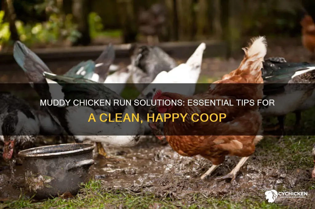 what to put in muddy chicken run