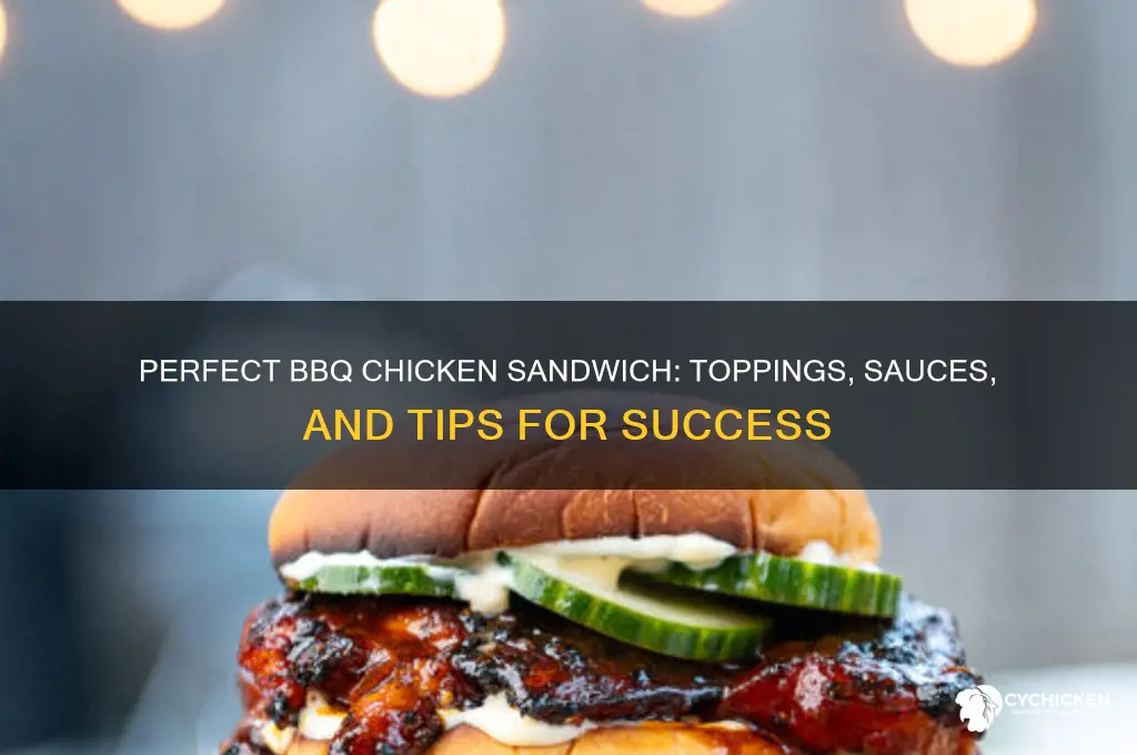 what to put on a barbecue chicken sandwich