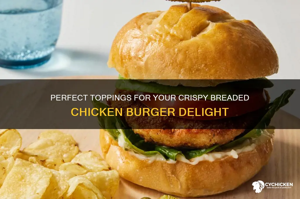 what to put on a breaded chicken burger