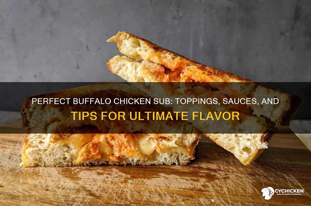 what to put on a buffalo chicken sub