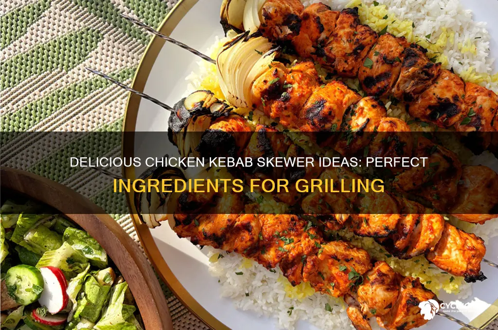 what to put on a chicken kebab skewer