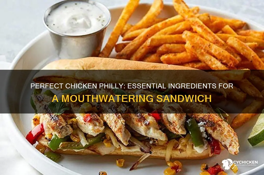 what to put on a chicken philly sandwich