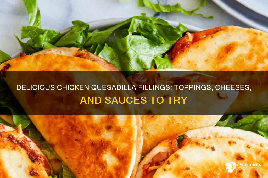 what to put on a chicken quesadilla