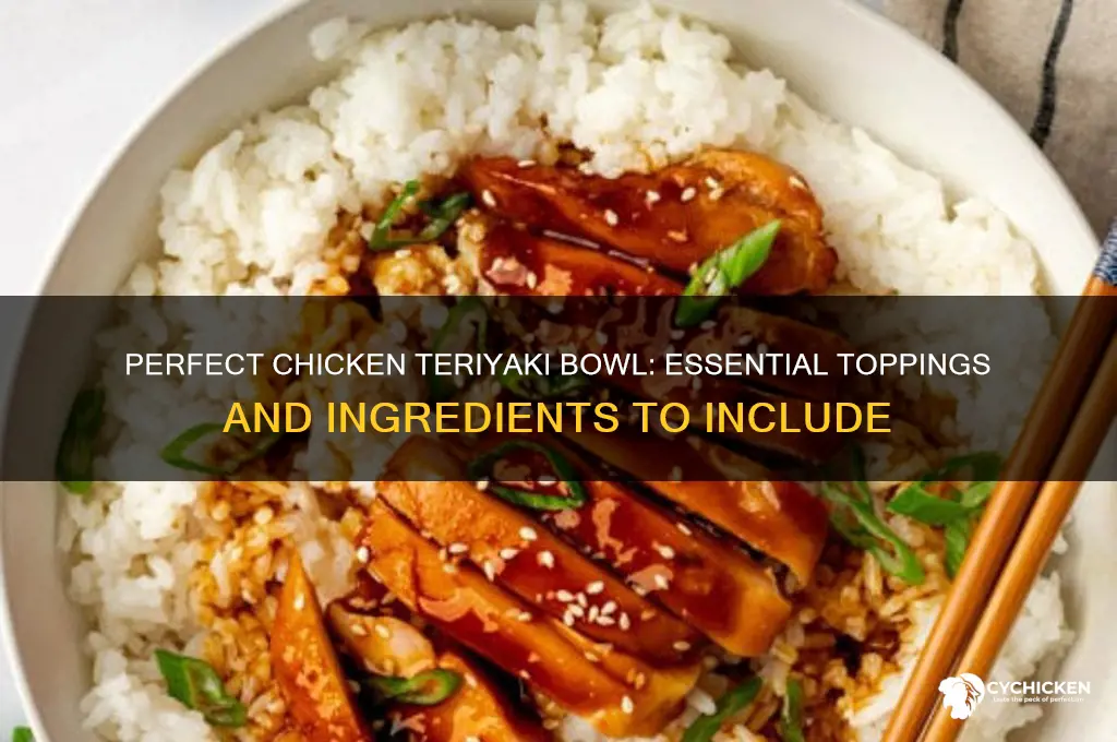 what to put on a chicken teyaki bowl