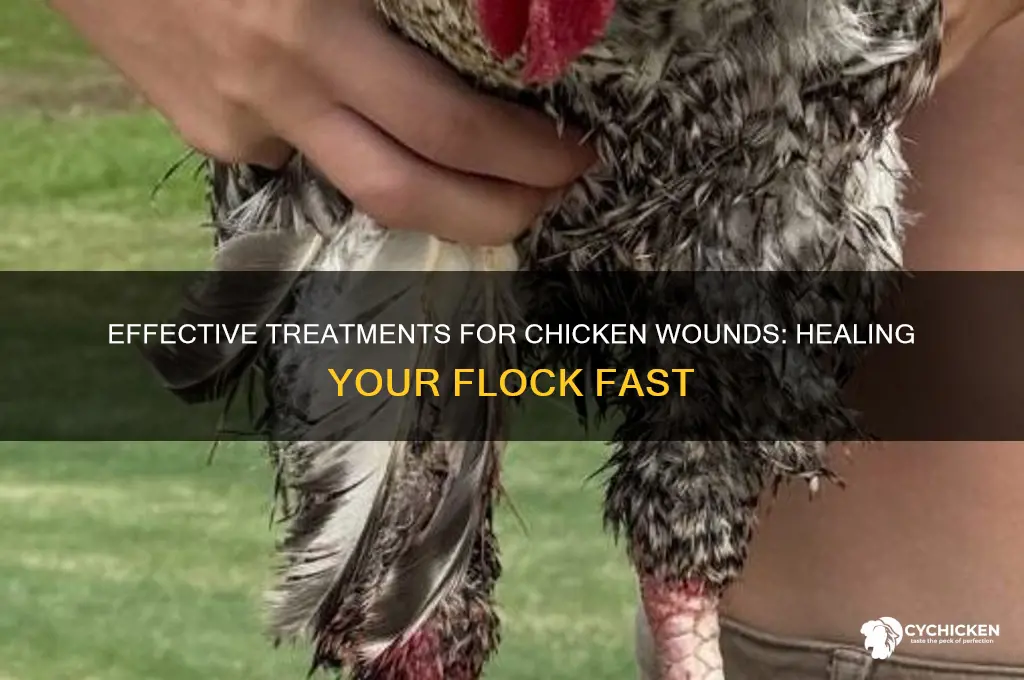 what to put on a chicken wound