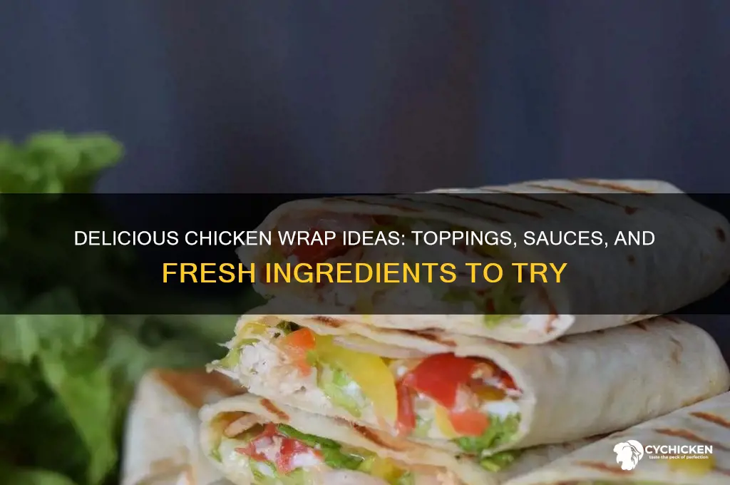 what to put on a chicken wrap