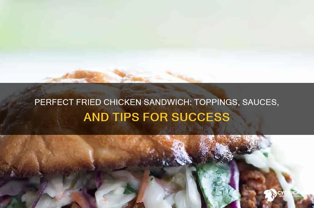 what to put on a friend chicken sandwich