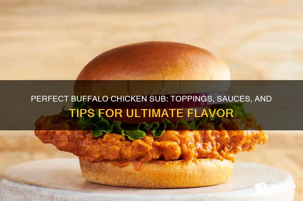 what to put on buffalo chicken sub