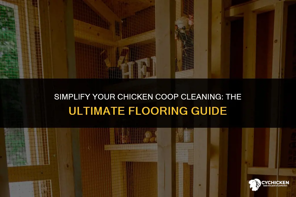 what to put on chicken coop floor for easy cleaning