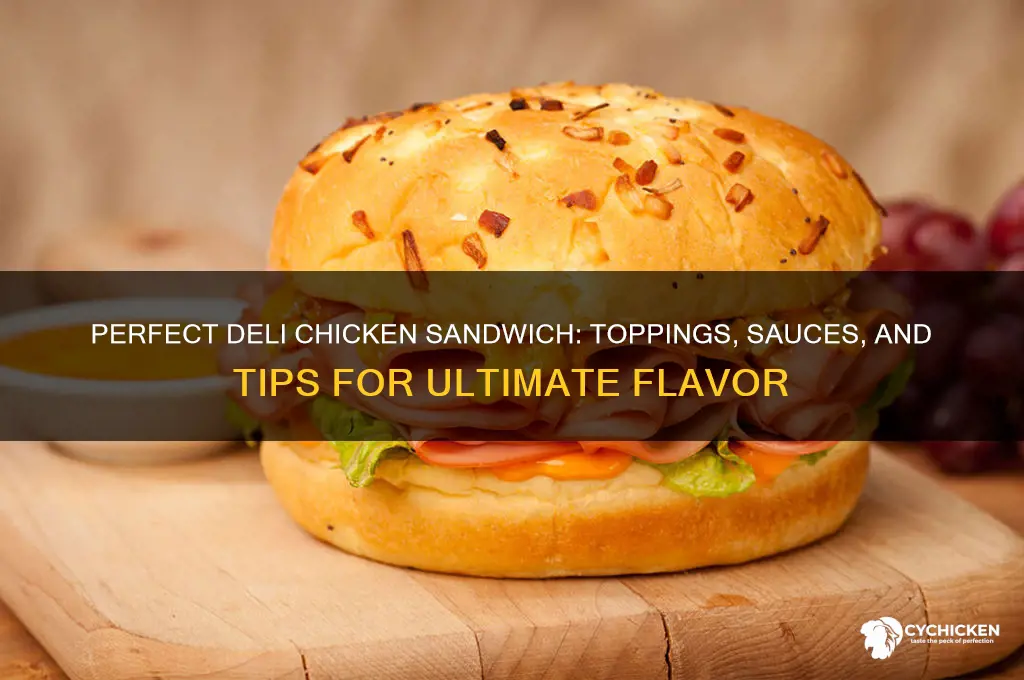 what to put on deli chicken sandwich