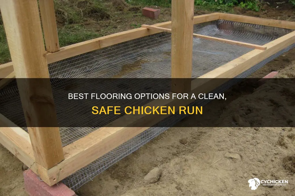 what to put on floor of chicken run