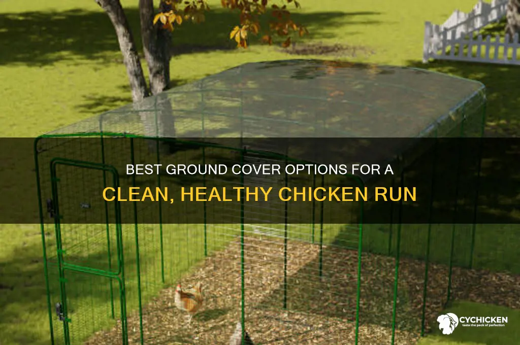what to put on ground in chicken run
