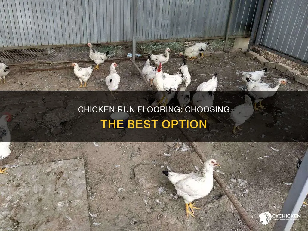 what to put on the floor of a chicken run