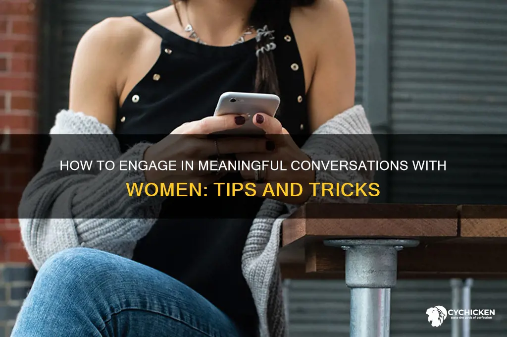 what to say around chick on her
