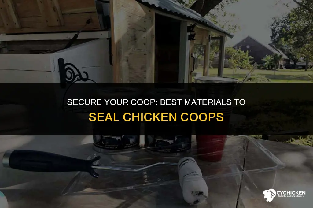 what to seal chicken coop with