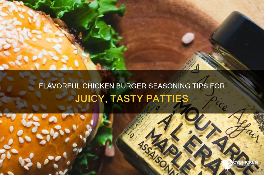 what to season a chicken burger with