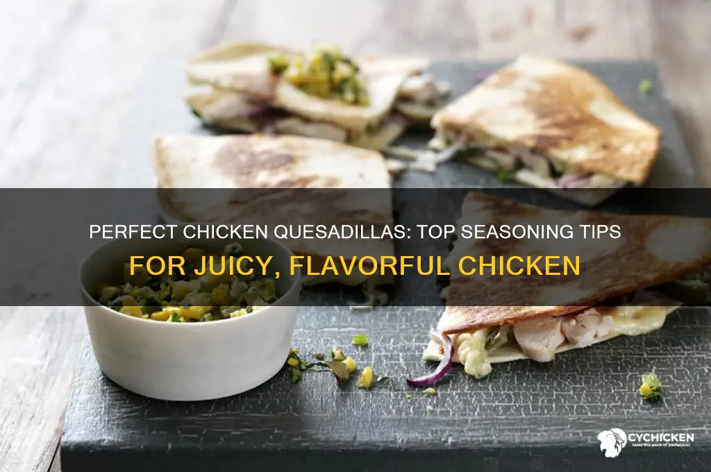 what to season chicken with for chicken quesadillas