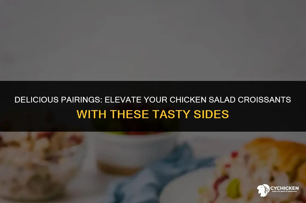 what to serve with chicken salad croissants