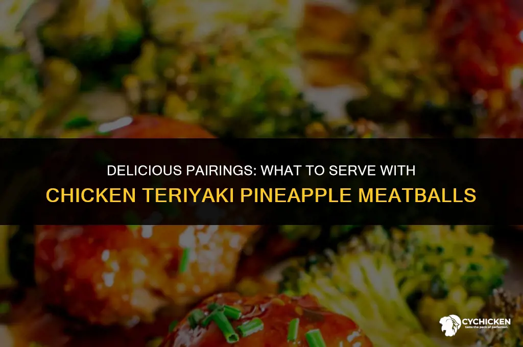 what to serve with chicken teriyaki pineapple meatballs